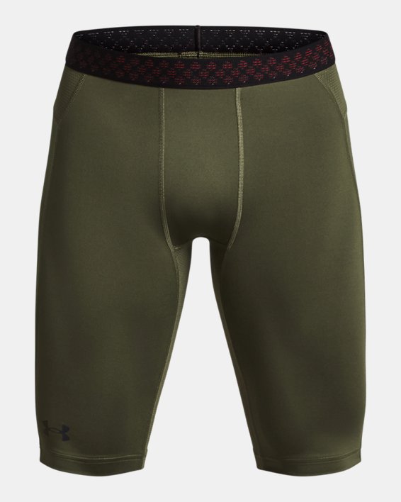 Men's UA RUSH™ HeatGear® 2.0 Long Shorts in Green image number 4